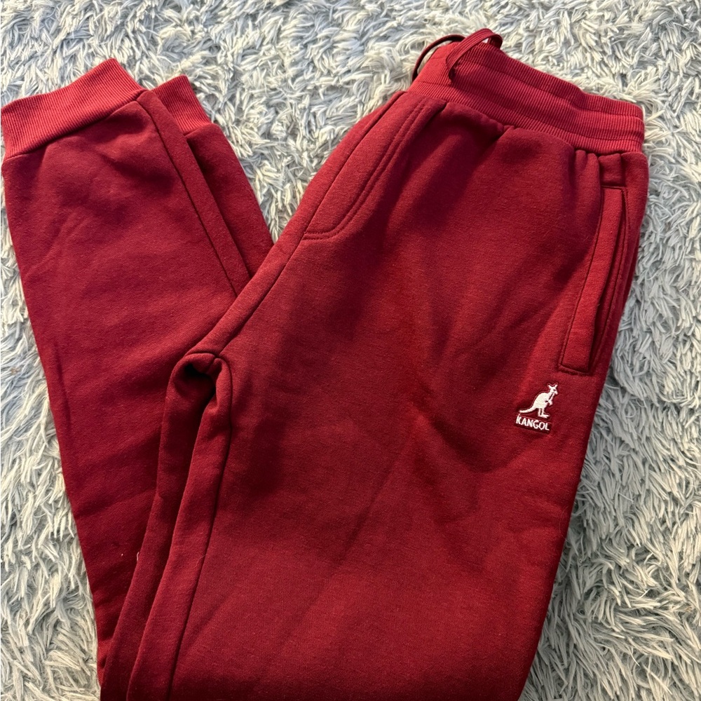 Kangol Burgundy Apparel with Logo Detail